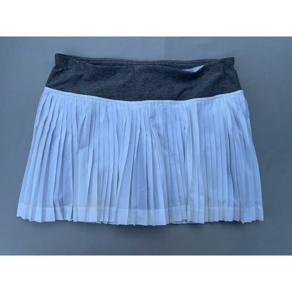 Lululemon Pleat to Street Skirt Size 6 White Mini Tennis Pleated Athleisure